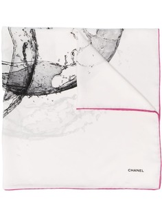 Chanel Vintage шарф с графичным принтом и логотипом