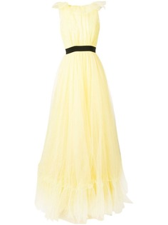 Brognano длинное платье с оборками