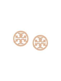 Tory Burch круглые серьги с логотипом