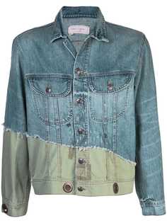 Greg Lauren джинсовая куртка с контрастными вставками