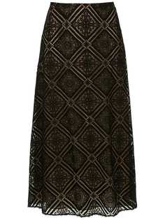 Nk кружевная юбка миди