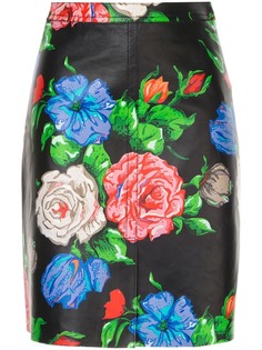 Nina Ricci юбка миди с цветочным принтом