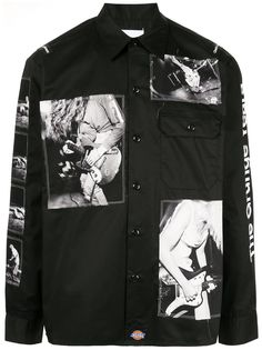 Takahiromiyashita The Soloist твиловая рубашка с принтом