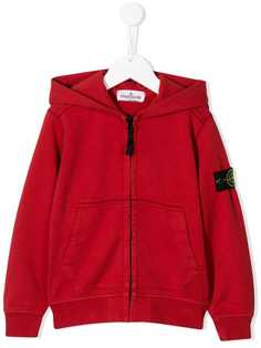 Stone Island Junior худи с нашивкой-логотипом