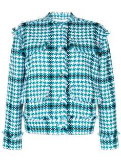 MSGM жакет в ломаную клетку