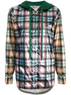 Nº21 куртка в клетку с капюшоном