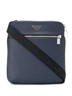 Emporio Armani сумка-мессенджер с металлическим логотипом