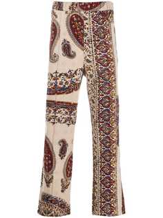 Paria Farzaneh брюки с принтом пейсли