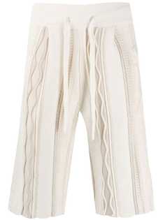 Laneus шорты с трикотажными вставками