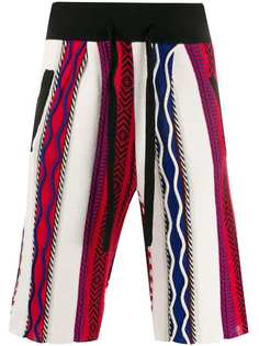 Laneus шорты с трикотажными вставками