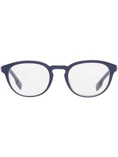 Burberry Eyewear Icon Stripe Detail Round Optical Frames