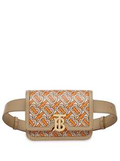 Burberry поясная сумка с монограммой TB