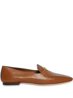 Burberry Monogram Motif Leather Loafers