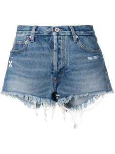 Off-White короткие джинсовые шорты