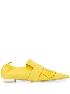 Cyclas fringed pointy loafers