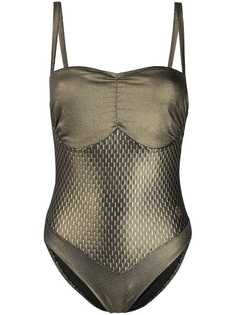 Fendi Vintage crystal embellished swimsuit