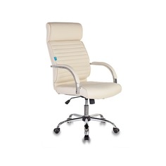 Кресло руководителя БЮРОКРАТ T-8010SL, на колесиках, искусственная кожа [t-8010sl/ivory]