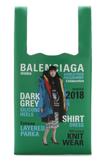 Кожаная сумка-шоппер Winter 18 Campaign Supermarket Balenciaga