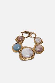 Комбинированный браслет с камнями, лимитированная коллекция Zara