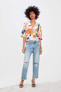 Рубашка с принтом Zara
