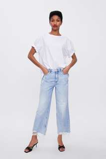 Джинсы 1975 с высокой посадкой и широкими штанинами Zara