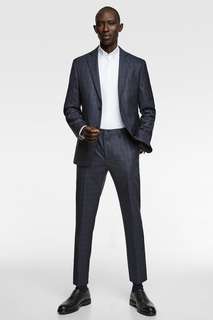 Костюмный пиджак в клетку Zara