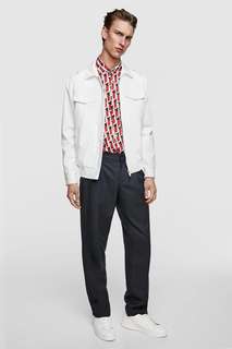 Рубашка с геометрическим принтом Zara