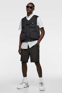 Рубашка клетки неон Zara