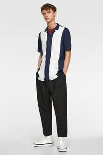 Рубашка с принтом в полоску Zara