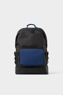 Черный рюкзак с цветными деталями Zara