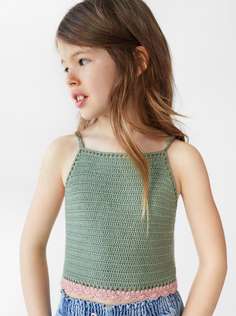 Топ с кружевом кроше и пуговицами Zara