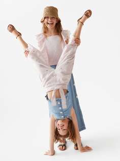 Топ с ажурной вышивкой Zara