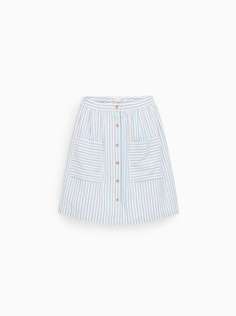 Юбка в полоску с пуговицами Zara