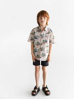 Рубашка с принтом «пальмы» Zara