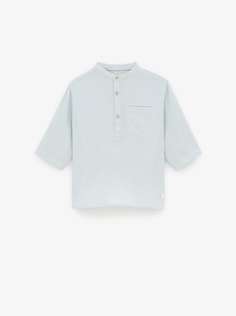 Рубашка с текстурным узором и карманом Zara