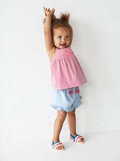 Топ с эластичной присборенной вставкой и завязками Zara