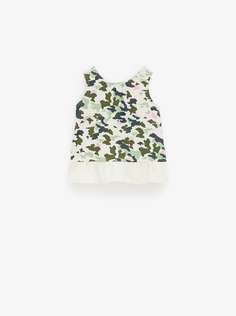 Футболка с камуфляжным принтом Zara