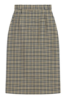 Полушерстяная клетчатая юбка-карандаш I Am Studio