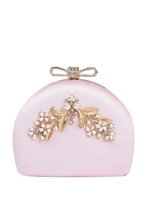 Розовая сумка с аппликацией David Charles