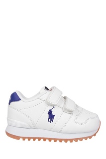 Белые кроссовки на липучках Ralph Lauren Kids