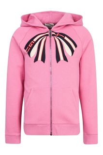 Розовое худи с бантом Gucci Kids