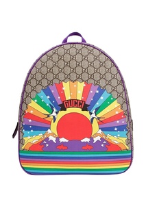 Рюкзак с разноцветным рисунком Gucci Kids