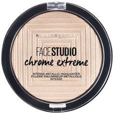 MAYBELLINE NEW YORK Хайлайтер для лица Face Studio Chrome Extreme для сияния кожи