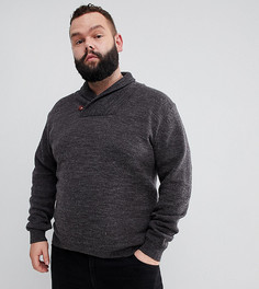 Джемпер с шалевым воротником French Connection PLUS - Серый