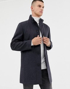 Пальто с добавлением шерсти и воротом-трубой French Connection - Серый
