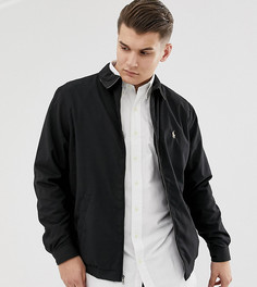 Черная куртка Харрингтон с логотипом Polo Ralph Lauren Big & Tall - Черный