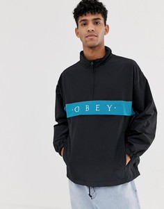 Черная ветровка Obey Title - Черный