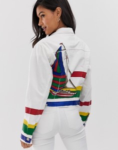 Джинсовая куртка с логотипом Polo Ralph Lauren - Белый