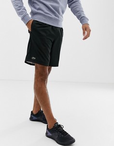 Черные шорты для бега Lacoste Sport - Черный