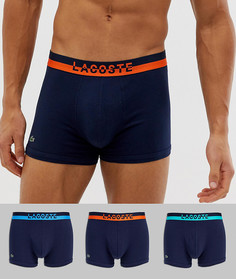 Набор из 3 темно-синих боксеров-брифов Lacoste Colours - Темно-синий